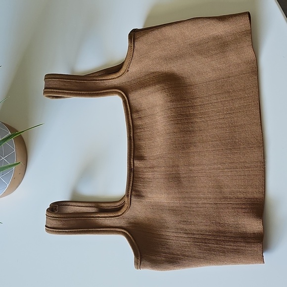 Zara Camel Knit Bra Top - Picture 4 of 4